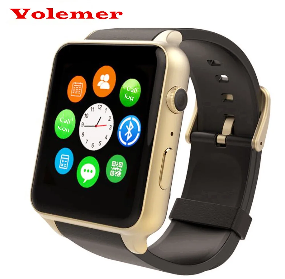 

Volemer GT88 Bluetooth 4.0 Smart Watch WiFi Wristwatch Heart Rate Monitor Support SIM TF Camera Life Waterproof For Android IOS