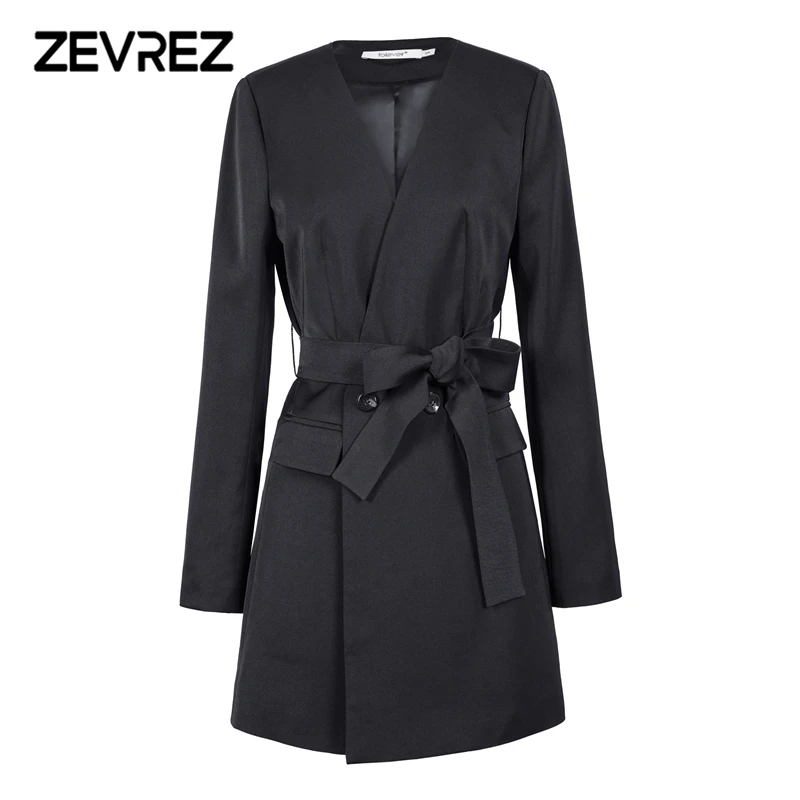 Autumn Jacket Women Office Work Wear Women One Button Coat