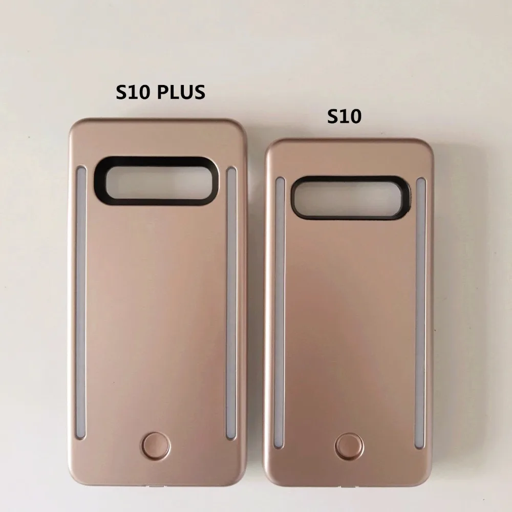 

Luxury Luminous Phone Case For Samsung Galaxy S10 plus Perfect Selfie Light Up Glowing Case Cover For Samsung S8 S9 plus case