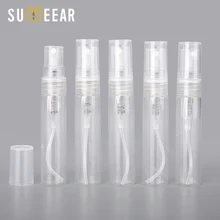 10 шт./лот 5 мл образец подарок Transparet дорожная бутылка с распылителем Портативный Стекло парфюмерный флакон с распылителем контейнер Для женщин парфюмный насосный