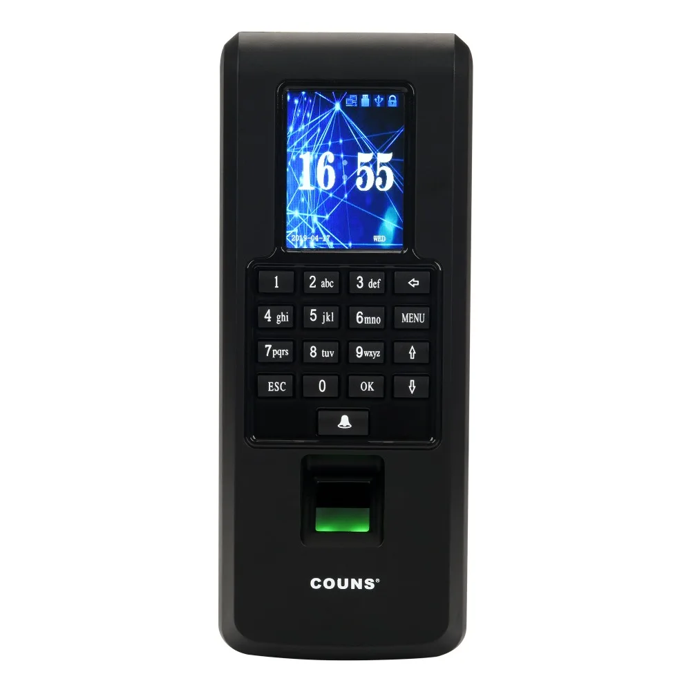 Couns CU-F370-защита от следов от пальцев и 125 кГц RFID Доступа Управление, tcp/ip, T9 вход переменного тока, двери Система контроля доступа, посещаемость времени