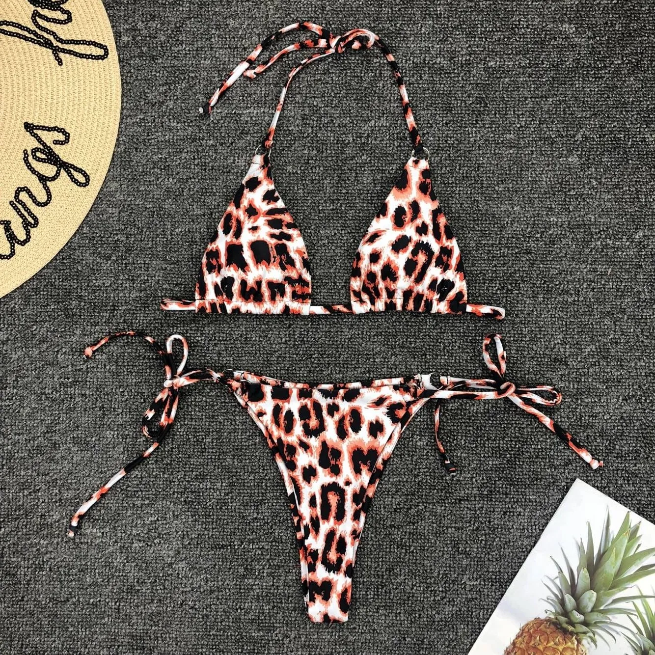 

Bikini 2019 Swimming Suit For Bathing Suit Women Sexy Leopard Print Bandage Swimming Brazilian Bikini Swimsuit Bikinis Set