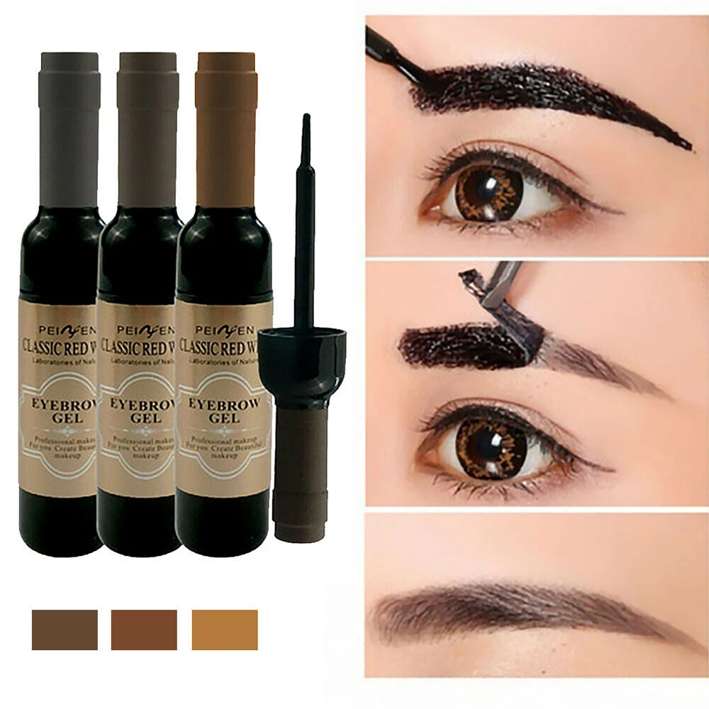 

1 Pcs Eyebrow Gel Black Coffee Gray Peel Off Eye Brow Tattoo Shadow Eyebrow Gel Cosmetics Makeup for Women High Pigment Makeup