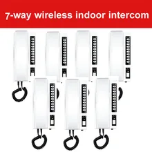 ZHUDELE нет ограничения связи переговорные 2,4 ГГц Цифровая беспроводная внутренняя система внутренней связи для 7-way, 99 телефонов выдвижная