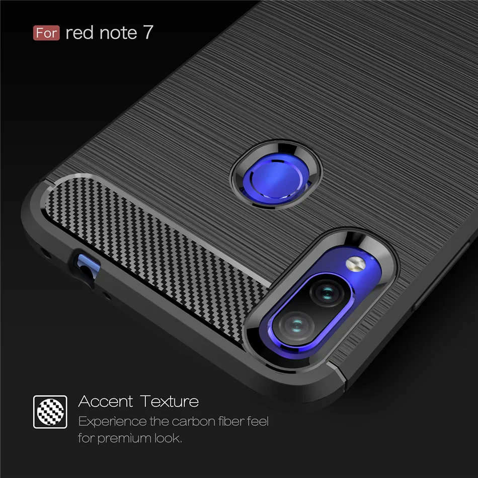 

Carbon Fiber Case For Xiaomi Redmi Y3 Note 7Pro Silicone Soft TPU Back Cover For Redmi 7 Note 7S 6 5 Pro 4X 5A 5Plus 6Pro Case