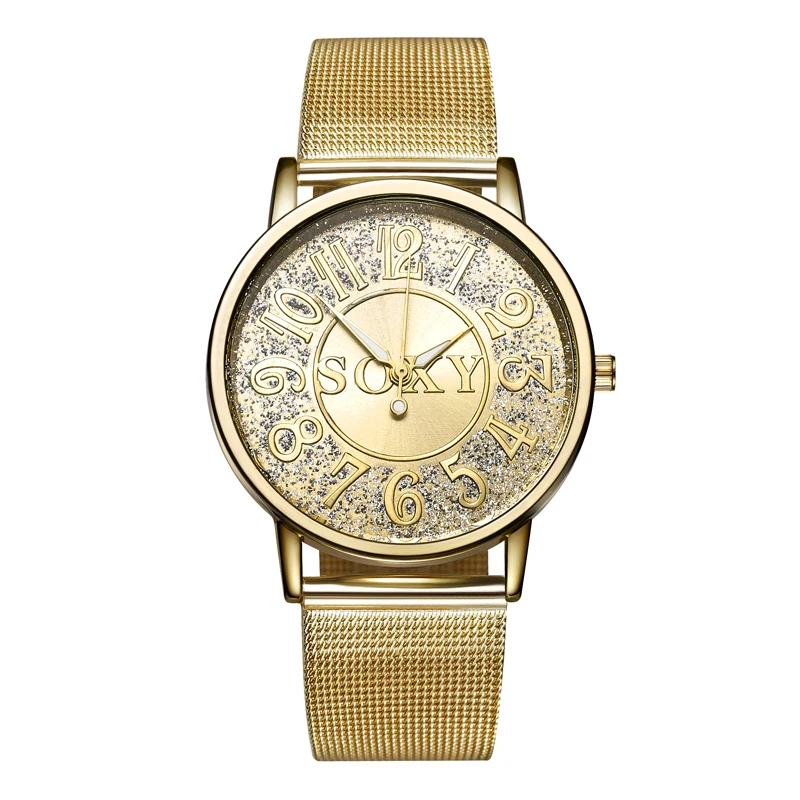 

Relogio Feminino Women Watches Top Luxury Women's Watches Fashion Steel Mesh Ladies Watch Gold Bracelet Watch Clock Reloj Mujer