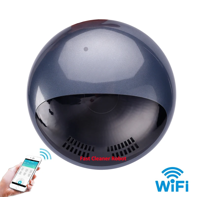 Смартфон WIFI приложение робот аспиратор пылесос с музыкой играя Fucntion