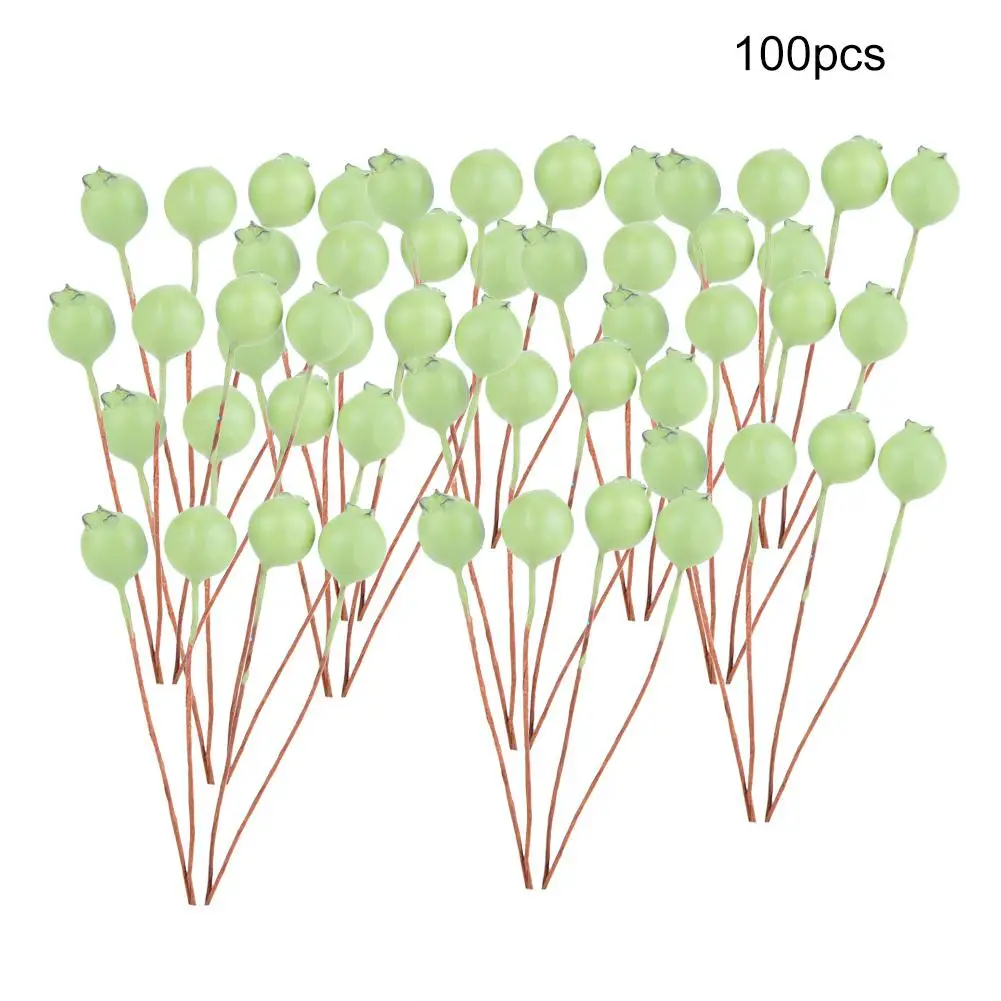 100 шт./упак. искусственная Сакура, настольные лампы в виде ягод Моделирование Букет Офис Свадебная вечеринка Декор украшения для рождественской елки