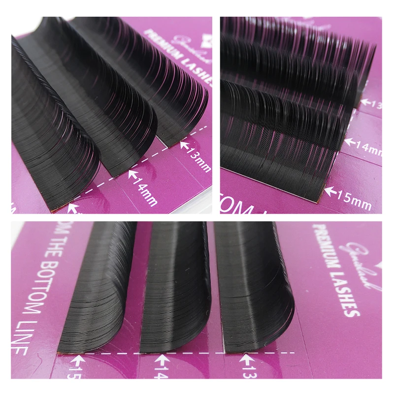 1 чехол CD curl 0,07/0,10/0,20 мм, ресниц для наращивания из норки черный Поддельные Накладные ресницы curl