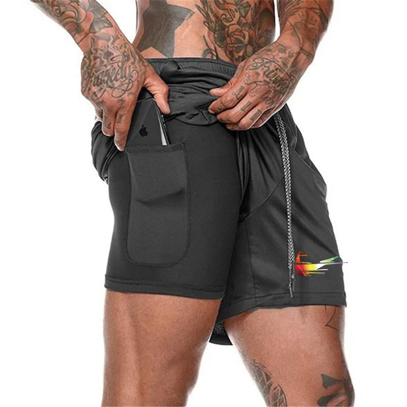 

New Men Fitness Bodybuilding Shorts Man 2019 Summer Gyms Workout Male Breathable Quick Dry Sportswear Jogger Beach Short Pants