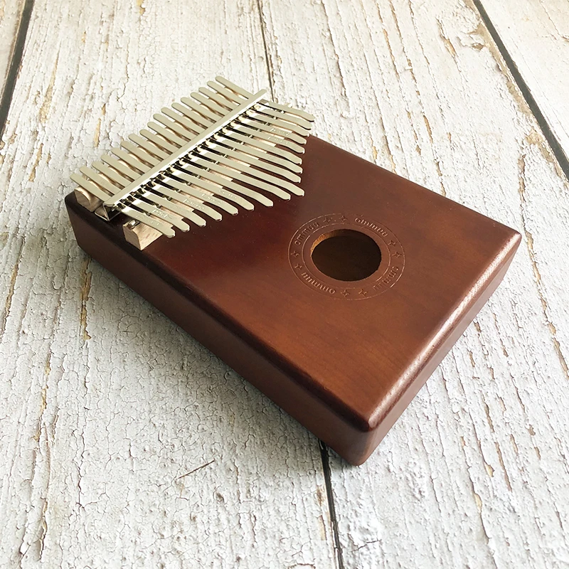 جديد 17 مفتاح كاليمبا الأفريقية خشب متين إصبع الإبهام البيانو Sanza Mbira Calimba اللعب مع الغيتار الخشب آلات موسيقية