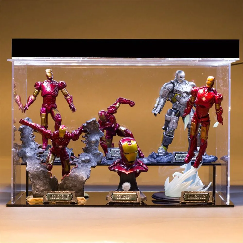 

Ironman The Avengers Endgame Mark 3 Anime Action Figure Toys For Children Juguetes Iron Man Doll Collectible Brinquedos 6pcs/set