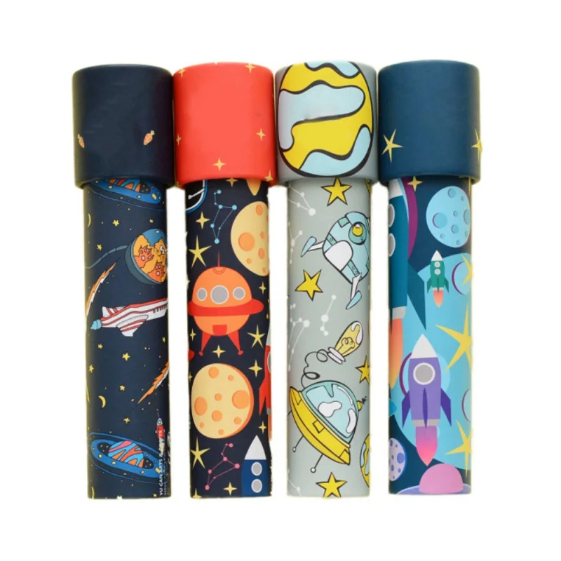 

Fashion Baby Kaleidoscope Toys Cartoon Kaleidoscope Children's Toy Rotating Kaleidoscope Planetary Series Q1