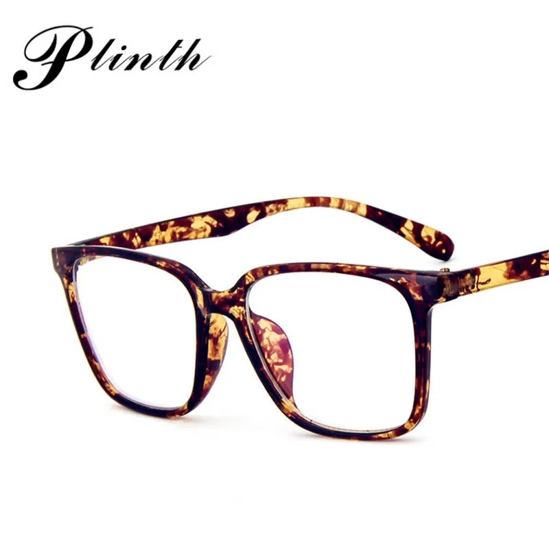 

Plinth Classic Square Reading Glasses Women and Men Trendy Colorful Frame Vintage Clear Lens Fashion Square Read Glasses UV400