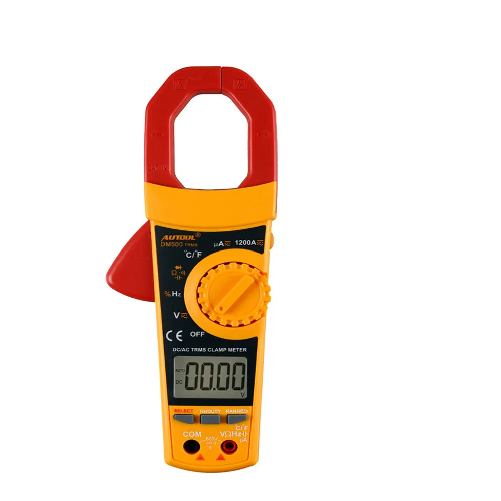 

EVERPOWER DM500 Clamp Digital Multimeter Auto Range 6000 Counts LCD Display AC/DC Ammeter Voltmeter Resistance Capacitance Meter