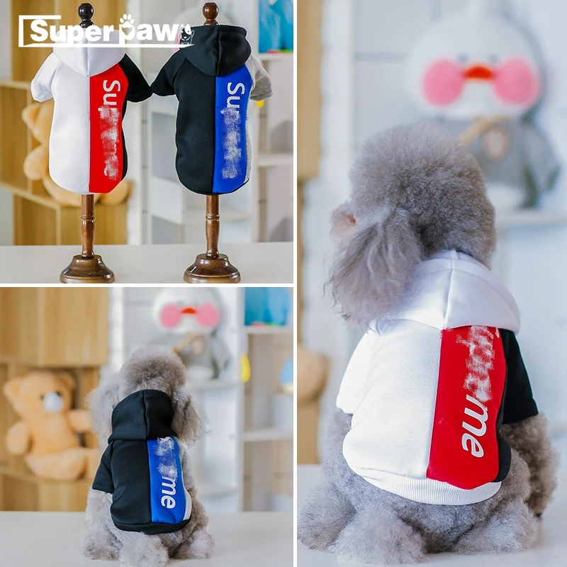 

Tide Brand Dog Clothes Pet Puppy Hoodie Coat Bulldog Schnauzer Chihuahua Jacket for Dogs Cats Warm Apparel Pug Costume MLC01
