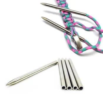 

2pcs New 550 Paracord Fids Lacing Stitching Weaving Needles Stainless Steel Works for laces, strings, paracord, etc stainless