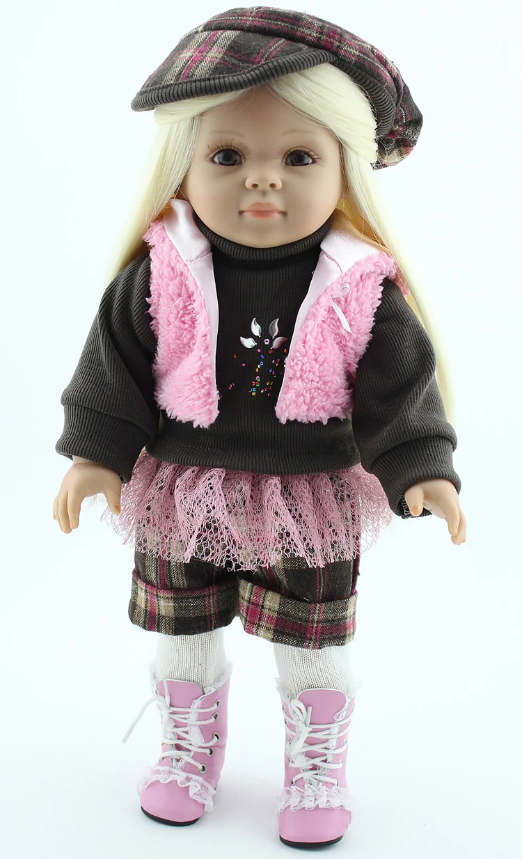 Здесь можно купить   Hot selling 2016 new style american 18 inch girl doll silicone vinyl collectible princess girl just like with long hair Игрушки и Хобби