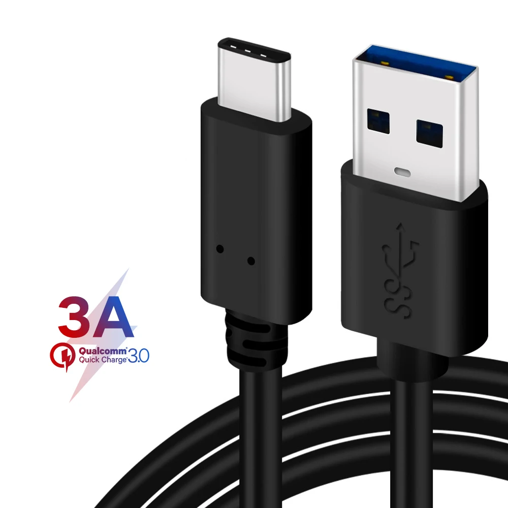 

3A USB 3.0 Type C Cable USBC Data Charging Cord USB3.0 Type-c Cable For Samsung Note 9 8 S9 One plus 6 5t 5 USB-C Charger