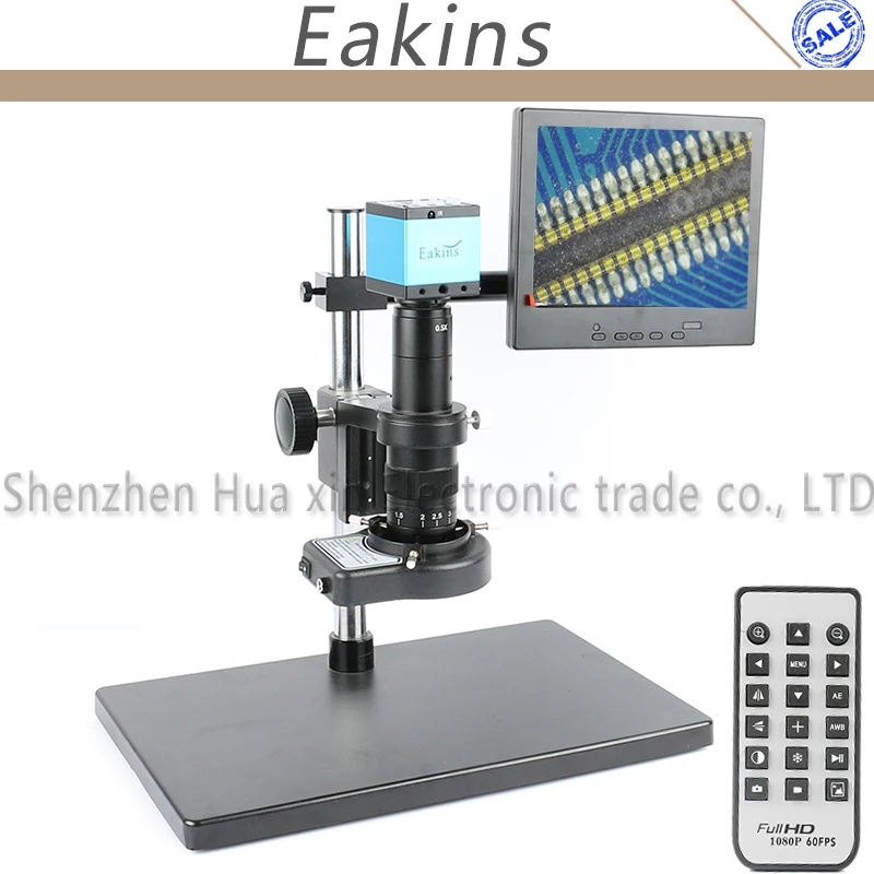 

16MP 1080P HDMI USB Digital Industry Video Microscope Camera Set Photograph Save picture IR Remote Controller For Electronic PCB