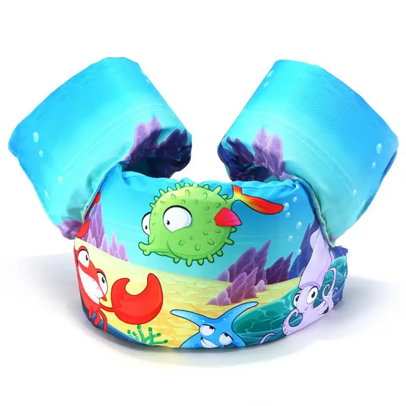 Для бассейна, погружаемый в воду игрушки, детская Спасательная куртка, детский плавающий жилет для воды, жилеты для плавания с рисунком - Цвет: Crab