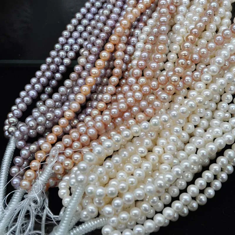 

AAA wholesale near round potato freshwater pearl 7.5-8.5*8-9mm 1 string