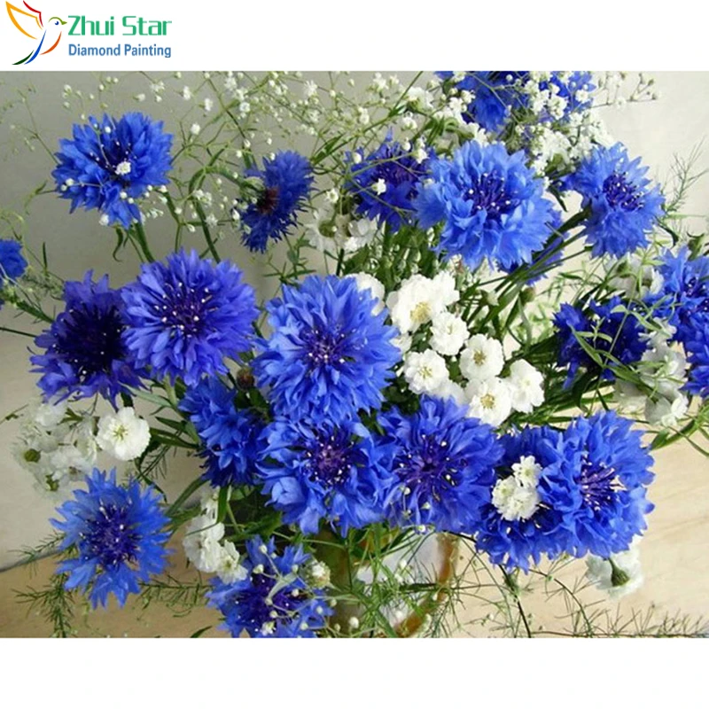 Zhui star 5d diy полностью квадратная дрель алмазная живопись вышивка синий