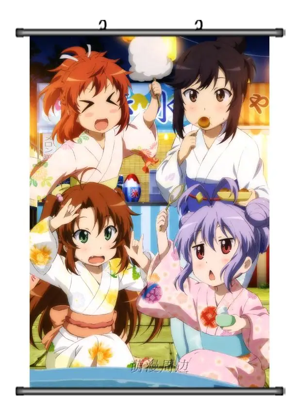 Японское аниме Non Biyori Hotaru Ichijo & Natsumi Koshigaya Miyauchi Renge домашний декор настенный плакат