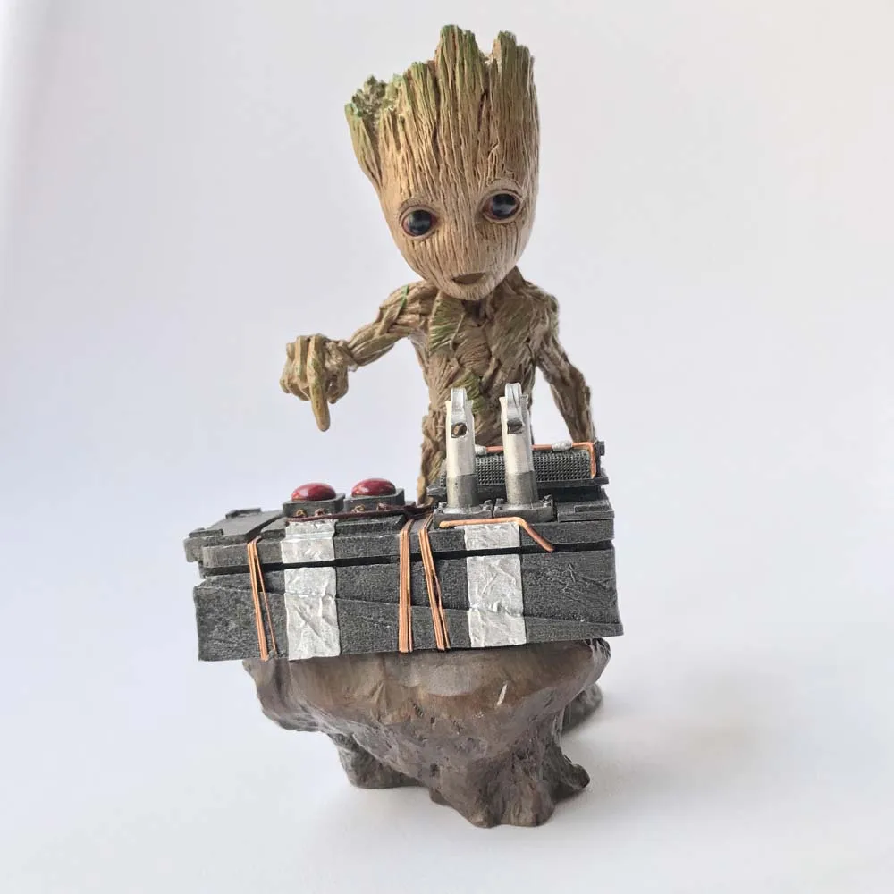 ﻿Buy Guardians of the Galaxy 2 II DJ Baby Groot Statue Action Figure