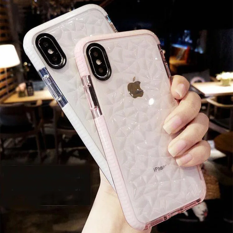 

TRODINO Bling Shining Anti-knock Case For iPhone X XR XS Max 360 Full Protection Clear Soft TPU Cover For iPhone 7 8 6 6s Plus