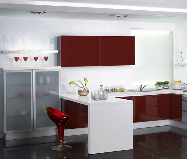 Dark Red Kitchen Cabinet Red Kitchen Cabinets Kitchen Cabinetcabinet Aliexpress