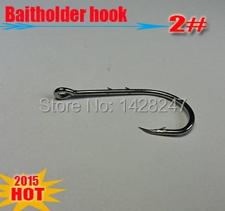 

2016HOT! fishing hooks baitholder hooks size:2#, quantity:50pcs/lot Professional barbed hook