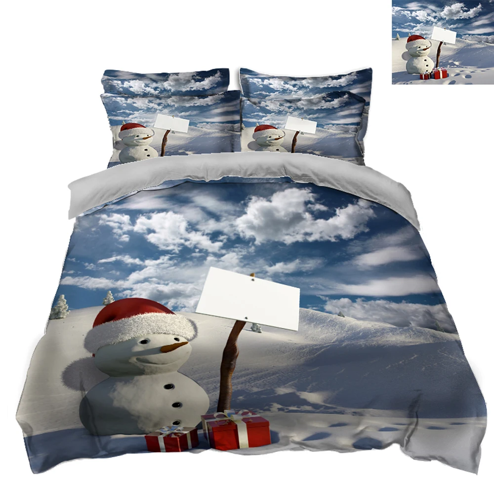 gray California king 3D bedding sets bedsheet Duvet Pillowcase bed cover Bed Linen Twin Queen decorate Textiles Drop Ship | Дом и сад