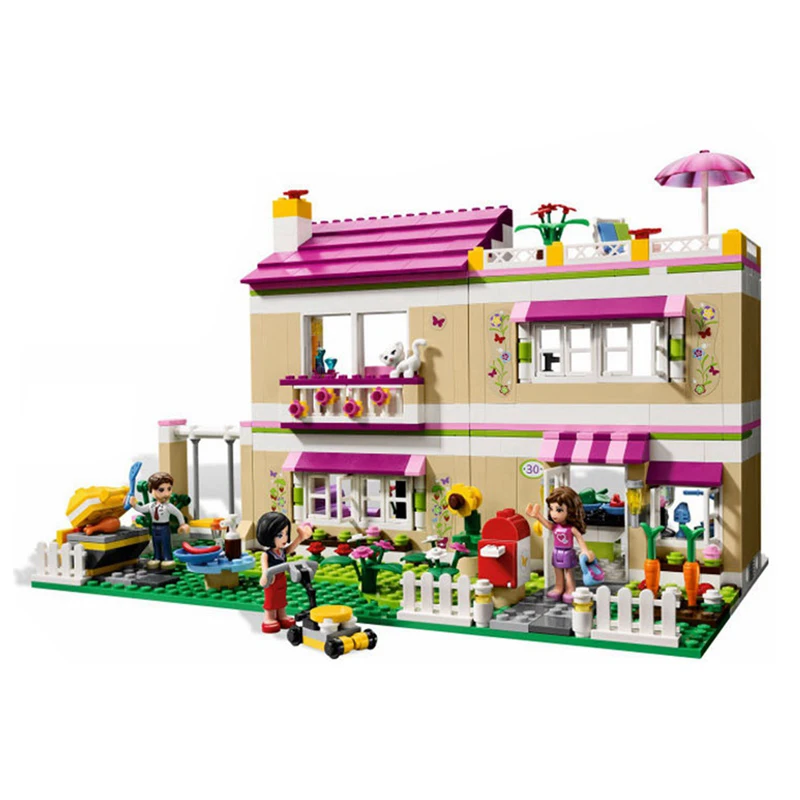 

City Girl Friend Olivia 's House 3D Model Building Blocks Kit Educational Toys Hobbies for Children Gifts Compatible Legoingly