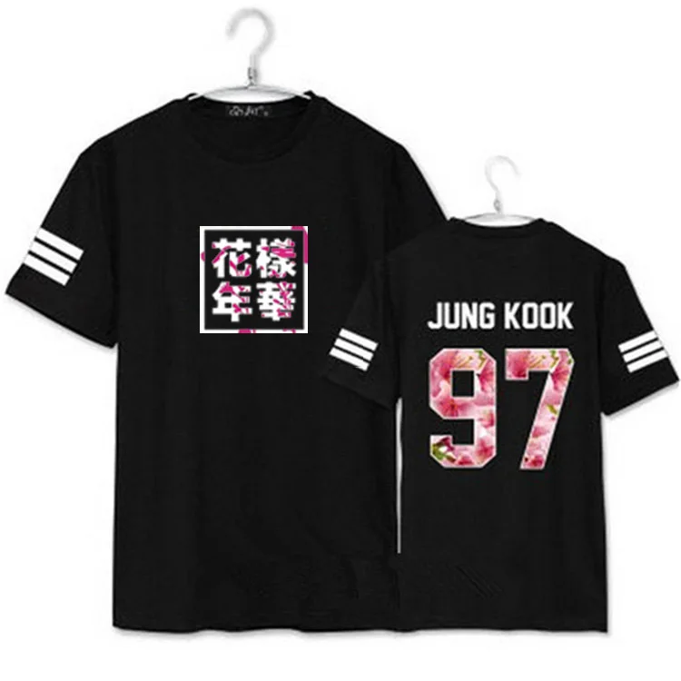 

new kpop Bangtan jungkook jimin suga Short sleeve t-shirt The same paragraph printing Harajuku Gothic Korean Tshirt women tshirt