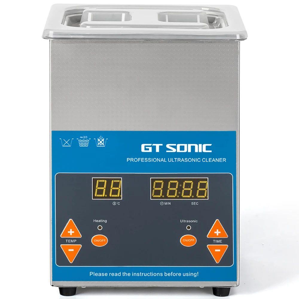 

GTSONIC Digital Ultrasonic Cleaner 2L 50W 40kHz Metal Basket Washing Jewelry Watches Dental PCB CD Cleaner Bath Necklaces