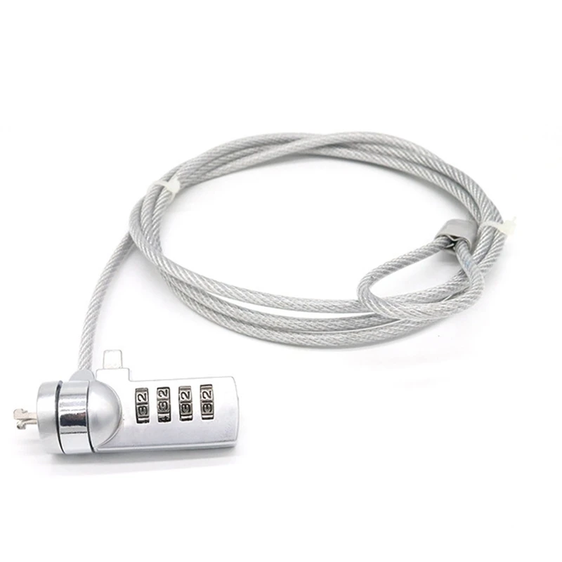 4 Digit Password Notebook Laptop Computer Security Lock Cable Chain For Laptop Anti-Theft 11