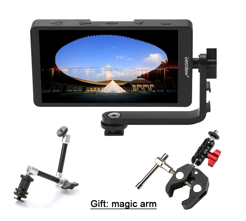 

HD 4K HDMI Monitor for Canon Nikon Sony Fujifilm Gimbal + Battery it Can Power for DSLR or Mirrorless Camera as Feelworld