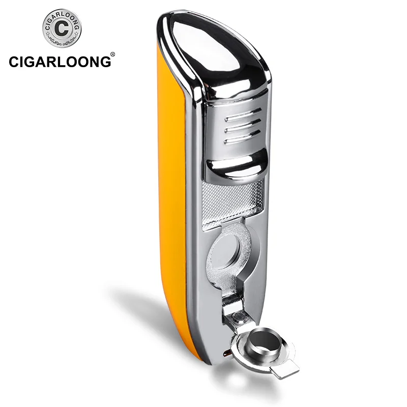 Cohiba металлическая газовая Бутановая 3 фонарь ная струйная ветрозащитная