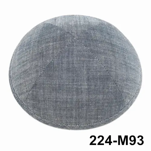 Kippot Kippa льняная Kippah Kipa 19 см Skullies Yarmulke Beanies Иудейская шляпа-Кепка с черепом - Цвет: 224M93