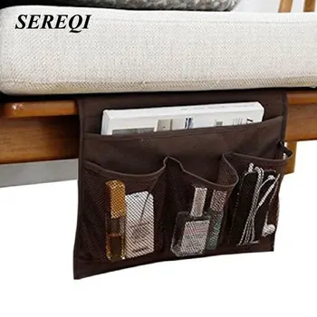 

SEREQI Bedside Storage Bag Organizer Sofa Storage Organizer Table Cabinet Storage Organizer for Tablet Magazine Phone Remotes