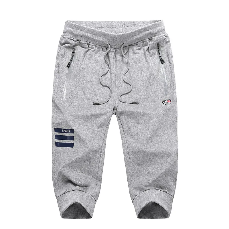 Fashion Pants L-9XL Oversized Men's SweatPants Loose Galf Length Solid Plus Size Casual Stretch Cropped Men Jogging