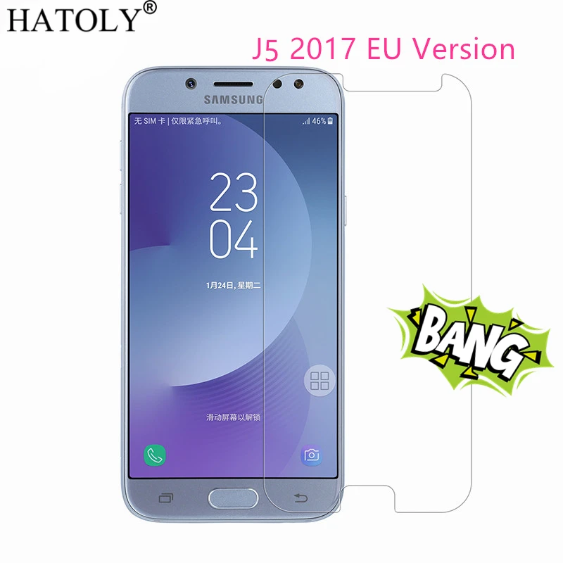 

2PCS Tempered Glass sFor Samsung Galaxy J5 2017 Screen Protector for Samsung J5 2017 J530F/DS Film For Samsung J5 Pro Glass J530