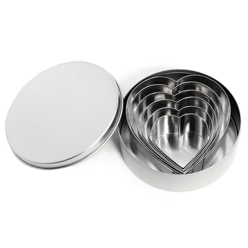 

Heart Shaped Cookie Cutters, Stainless Steel Biscuit Pastry Cutters