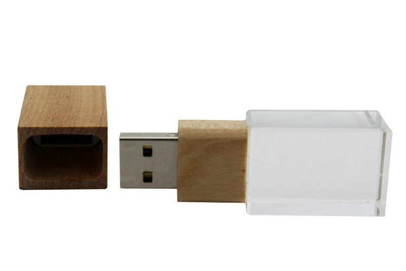JASTER USB 3,0 креативный деревянный и Кристальный 4 ГБ 8 ГБ флеш-накопитель 16 ГБ 32 ГБ 64 Гб USB флеш-накопитель карта памяти палочка для создания логотипа индивидуальные подарки