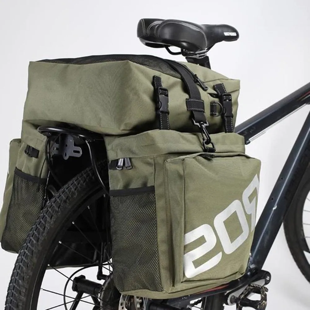 

ROSWHEEL 37L 3 in 1 Multifunction Bicycle Bag MTB Road Bike Rack Bag Bicycle Cycling Pannier Rear Seat Trunk Bag with Rain Cover
