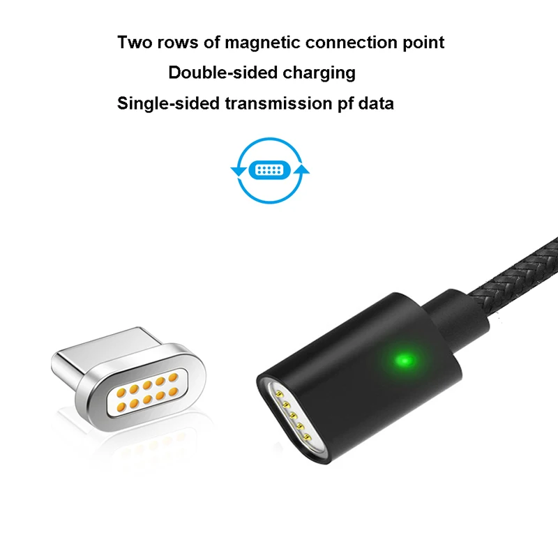 BBSW Magnetic Adapter Cable Micro USB to TYPE-C Charging Cable For SAMSUNG S9+Note 8 Xiaomi Mi8 SE MIX2S For HUAWEI P20 P10+ V10 (3)