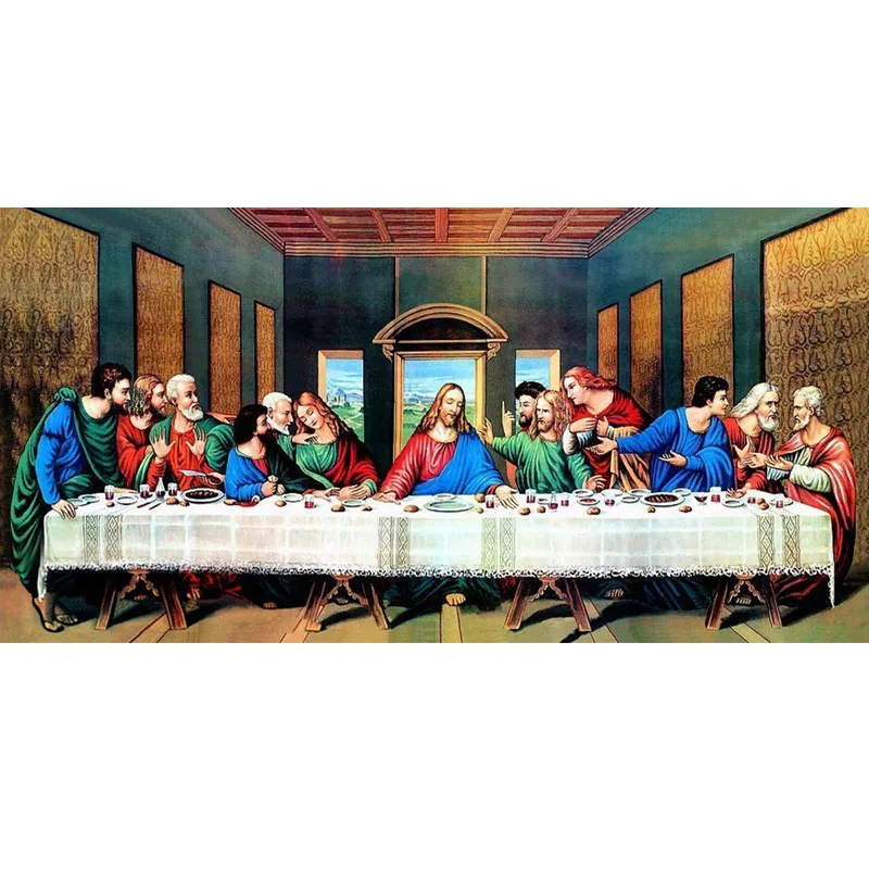 

5d Diamond Embroidery The Last Supper Diamond Painting religious Christian Cross Stitch Mosaico 3d Painting Craft Kits