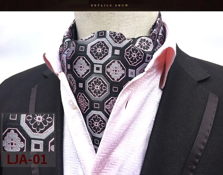 black scarf mens DANKEYISI High Quality Fashion Luxury Silk Printing Men Scarf Polka Dot Scarves Suit England Jacquard  Man Business Scarf hair scarf for men