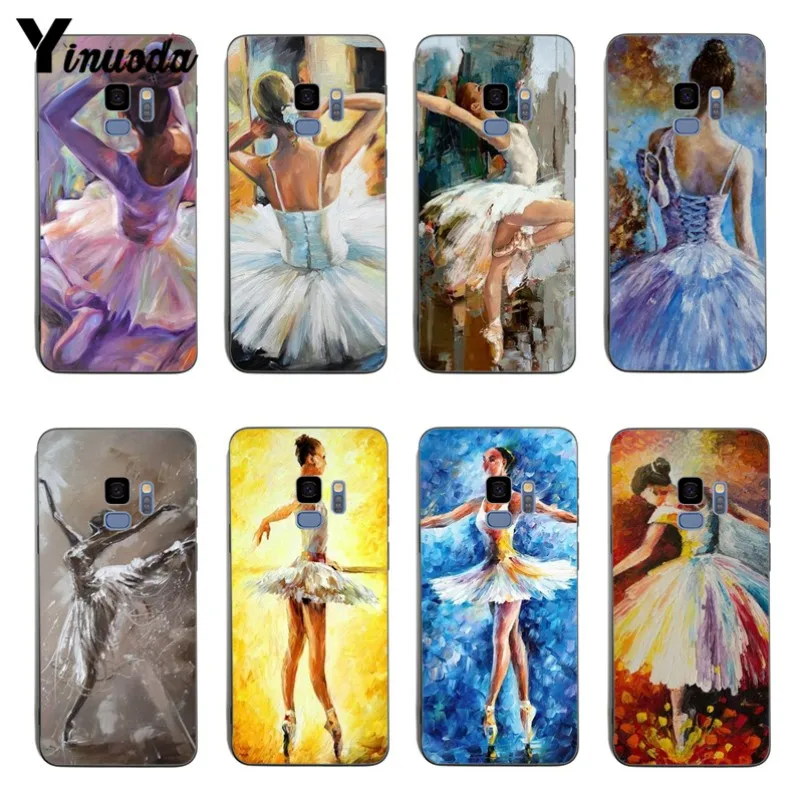 

Yinuoda Ballet Ballerina oil painting silicone Soft Cover cases For samsung S6 edge S8 S9 S7 S9Plus Note 8 9